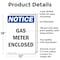 Signmission Gas Meter Enclosed, 12 in W x Rectangle, Aluminum OS-2PACK-NS-A-1218-V-13007 - alternate 2